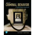 Criminal Behavior A Psychological Approach, 12th Edition
